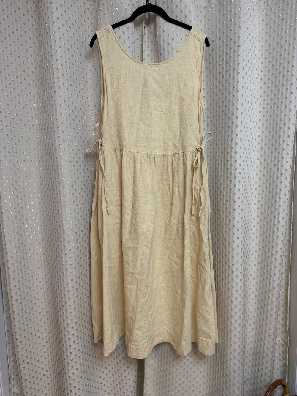 Madeline Cotton-Linen Midi Dress